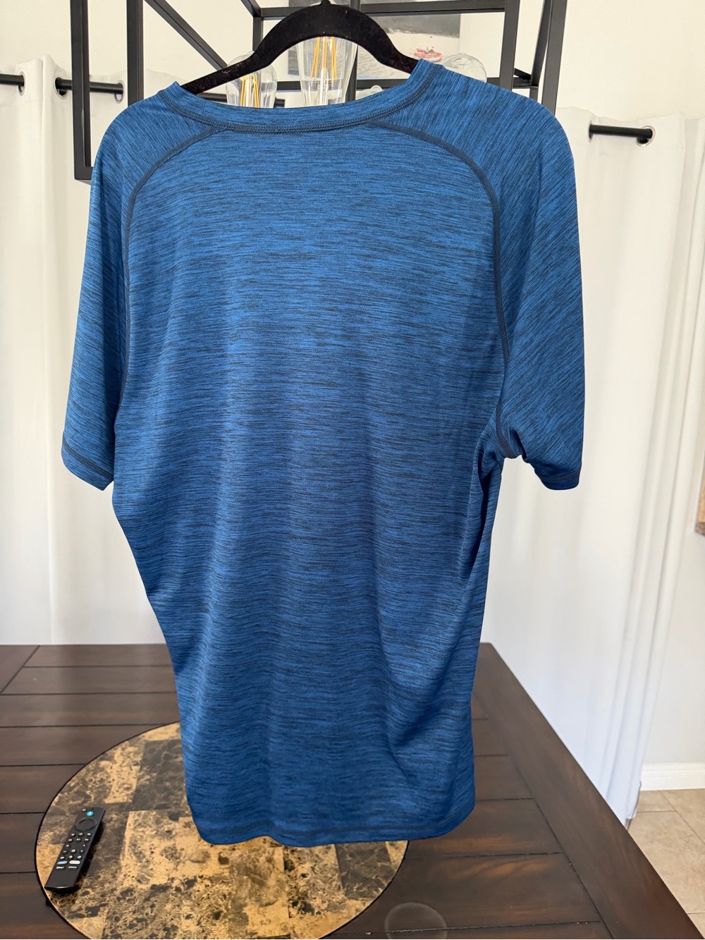 Zella Heathered Blue Short Sleeve Athletic Tee